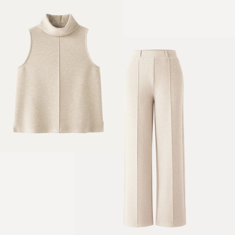 NWT OGL Fuzzluxe Set High Waisted Pull on Pant & Turtle Neck Top XS